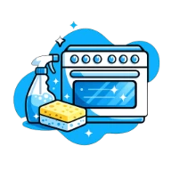 Oven cleaning icon